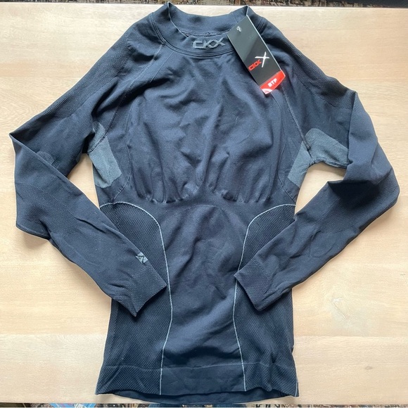 CKX Black Fitted Long Sleeve Thermal Top Base Layer - Picture 3 of 9